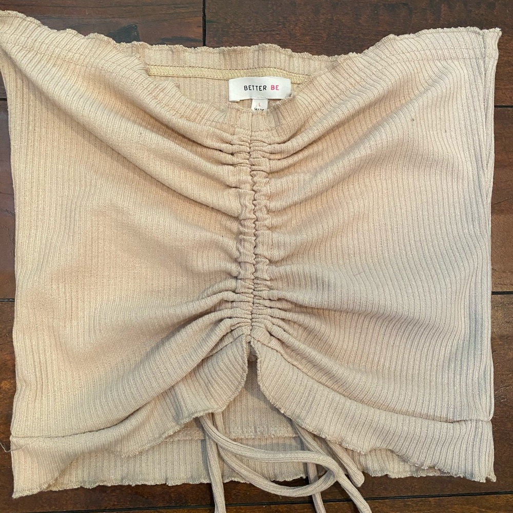 Strapless crop top